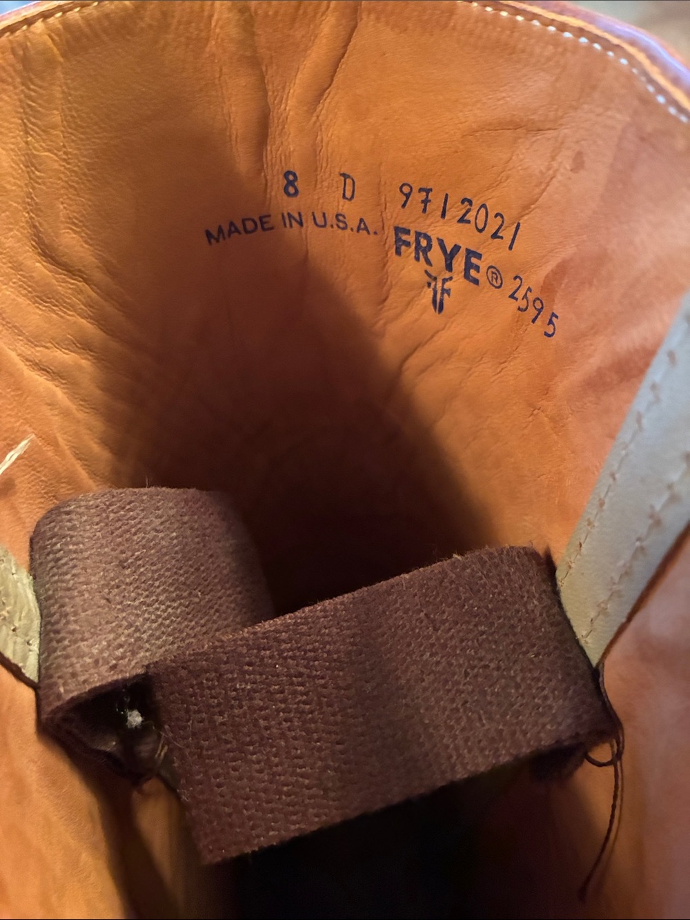 Vintage Frye Campus Tall Stovepipe Boots - 8D Mens - 10M Womens - Picture 8 of 16